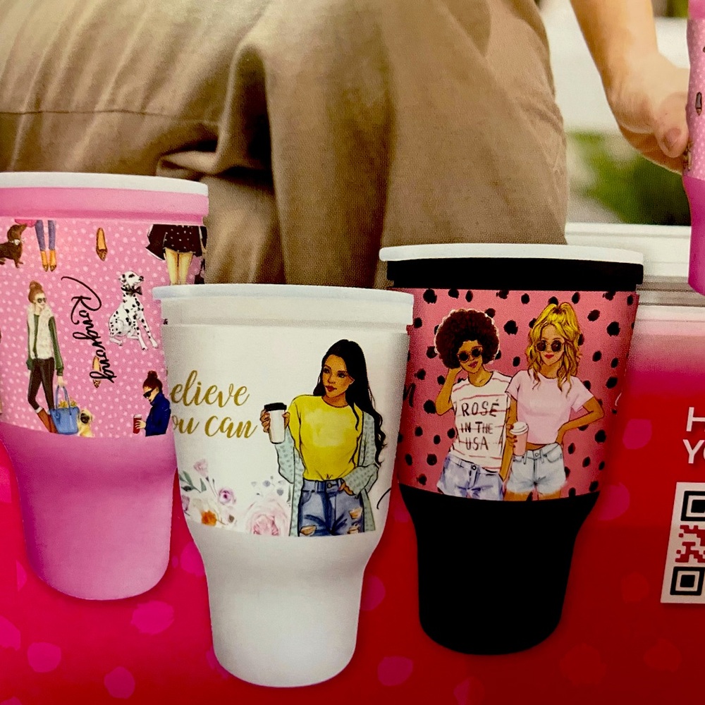 Beautiful Inspirational Tumbler collection and ultra thin pads.